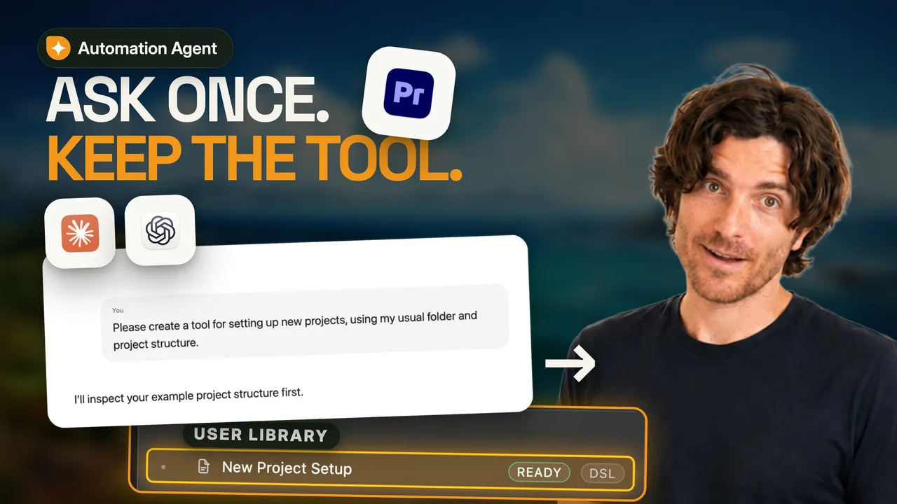 Teaser video: Ask once, keep the tool.